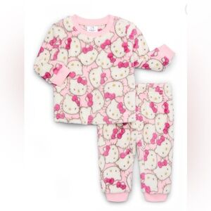 Hello Kitty Baby All-Over Print Plush Pajama Set, 2-Piece, Multiple Sizes